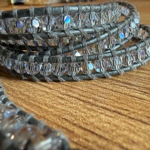 Chan Luu crystal bead 5 wrap bracelet